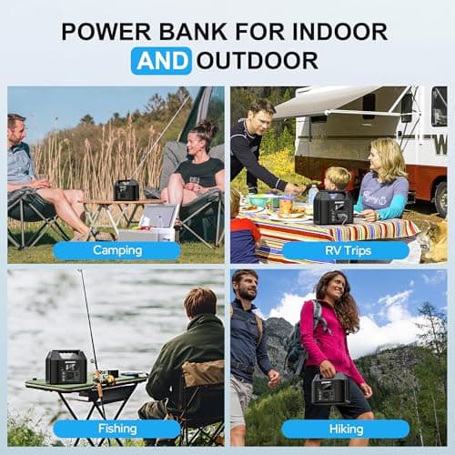 SinKeu Portable Power Station 122.8Wh, LiFePO4 Battery Solar Generator for Home Use, 150W Power Bank with AC Outlet for Camping, RV, Emergency Backup 9