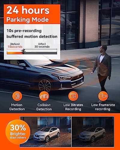 【Bundle: Vantrue N5 4 Channel WiFi Dash Cam + Hardwire Kit】 2.7K+1080P*3 Front Rear Inside Camera with Side View, STARVIS 2, Voice Control, GPS, 24hrs Buffered Parking Mode 7