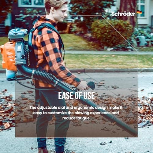 Schröder Backpack Leaf Blower - Backpack Blower - Gas Leaf Blower - SR-6400L - 3.7 HP Engine 9