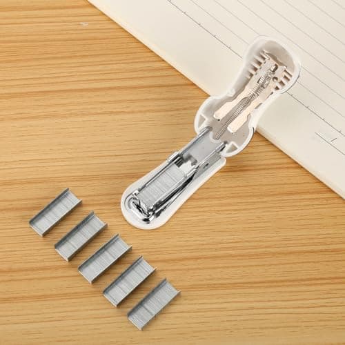 Cute Panda Mini Desktop Stapler, Home Stapler with 1000 Staples 5