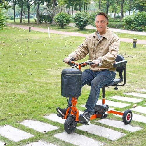 VEVOR 2025 Upgraded Lightweight Mobility Scooter for Adults & Seniors,50lb Foldable, FAA & Cruise Approved with 12 Mile Range & Removable Battery. Supports 330lbs 8