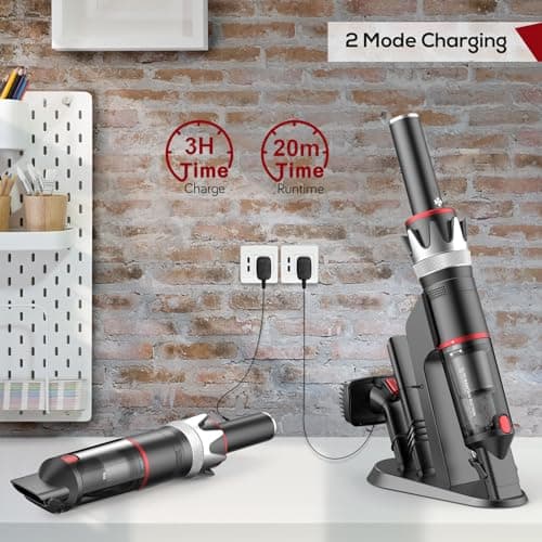 BSRCO Handheld Vacuum Cordless, Powerful Portable Vacuum for Car, Rechargeable Mini Cleaner 7