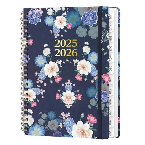 Academic Planner 2025-2026, Weekly and Monthly Agenda Planner, Daily Calendar Planning Notebook (July 2025 - June 2026), School Teacher Student Supplies, A5 (6.2" x 8.5")