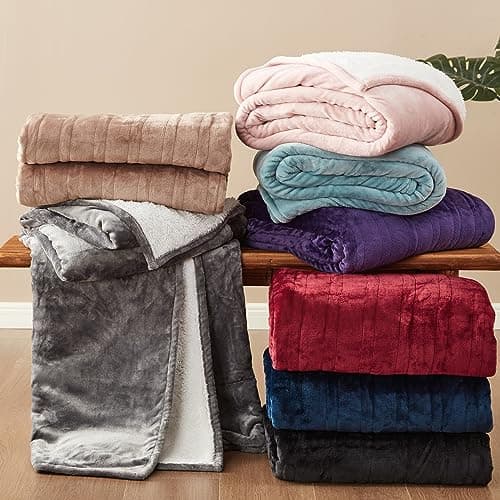 EHEYCIGA Heated Blanket Electric Blanket Full Size - Heating Blanket with 5 Heating Levels & 10 Hours Auto Off, Soft Cozy Sherpa Washable Blanket with Fast Heating, 72 x 84 Inches, Pink 6