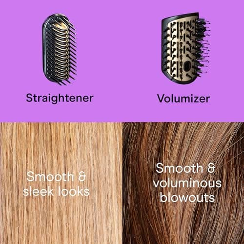 Infiniti PRO CONAIR 5-in-1 Hair Drying Wand, Straightener, and Styler, Ionic All-in-One Digital Motor Blow Dryer, Includes 4 High-Performance Attachments, Cherry Red 9