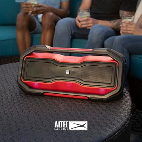 Altec Lansing ROCKBOX XL Wireless Bluetooth Speaker, Portable Waterproof with 20 Hour Playtime and 5 Illuminating LED Light Modes, Floating Wireless Speaker for Indoors and Outdoors 9