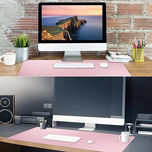 Jahosin Large Gaming Mouse Pad with Stitched Edges,[27.5x11.8In] Extended Mouse Pad with Non-Slip Natural Rubber Base for Gamer/Desktop/Office/Home (70x30 Pinkus) 7