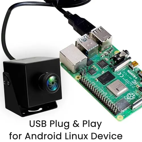 IFWATER 48MP USB Camera 8K Webcam 6000P Ultra HD Cam with 200Degree Wide Angle Fisheye Lens PC Computer Lightburn for Laser Engraver Plug and Play for Document Scanning Face Recognition 5