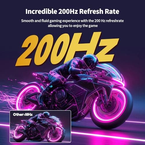 ZZA 24 Inch Monitor 200 HZ 1080p 2800R,Curved PC Monitor VA 120% sRGB FreeSync Frameless Full on Three Sides Blue Light Filter,HDMI DP USB Ports,Computer Monitor for Business Office and Casual Gaming 4