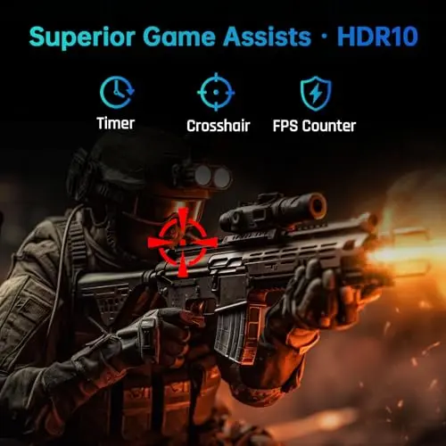 KTC 27'' 2K 170Hz Gaming Monitor - Fast IPS 1ms GTG Pc Monitor with FreeSync G-Sync, HDMI/DP/USB Ports, Height/Tilt/Swivel/Pivot Adjust, 131% sRGB and 97% DCI-P3 Color Gamut for Vertical Monitor 8