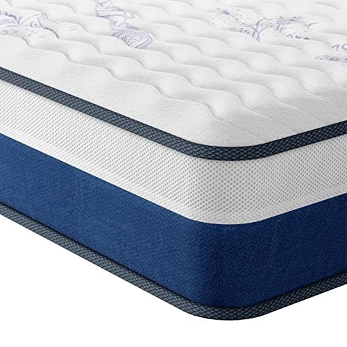 Vesgantti Tight Top Series - 10 Inch Innerspring Hybrid Twin Mattress/Bed in a Box, Medium Firm Plush Feel - Multi-Layer Memory Foam and Pocket Spring - CertiPUR-US Certified