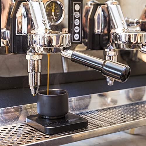 Fellow Monty Milk Art Espresso Cups - Small Double Wall Ceramic Demitasse, Matte Black with Graphite Base, 3 oz Cup (Set of 2) 6