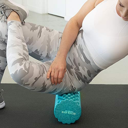 The Original Body Roller - High Density Foam Roller Massager for Deep Tissue Massage of The Back and Leg Muscles - Self Myofascial Release of Painful Trigger Point Muscle Adhesions - 13" Turquoise 5
