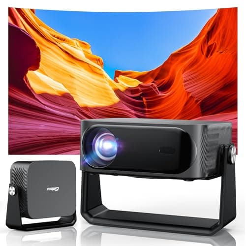 [2000 ANSI/Auto Focus & Keystone/Built-in APP] 4K Outdoor Projector with Wifi and Bluetooth, Smart Portable Projector with Built in Apps YouTube/PrimeVideo & Dolby, Home Theater Projector with HDR10+