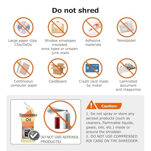 Bonsaii Paper Shredder, 3.4 Gals Wastebasket, 5-6 Sheet Crosscut Shredder for Home Use 9