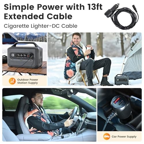 WOOMER Wearable Heated Blanket Battery Operated 50x70 Inches, 15000mAh Cordless Rechargeable Electric Throw Blanket with 3 Heat Settings, Waterproof Portable Heating Blanket for Outdoor Camping Travel 8