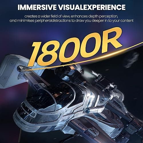 CRUA 32" 144Hz/180Hz Curved Gaming Monitor,1800R Display,1ms(GTG) Response Time, Full HD 1080P for Computer Monitors, Laptop, Auto Support Freesync and Low Motion Blur, DP, HDMI Port-Black 6