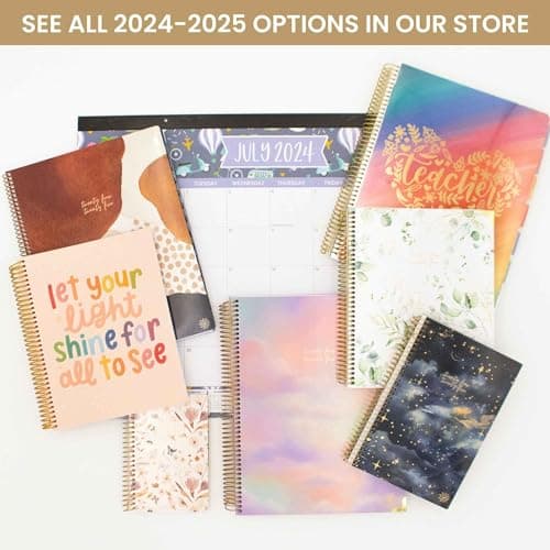 HARDCOVER bloom daily planners 2024-2025 (8.5" x 11") Academic Year Day Planner (July 2024 - July 2025) - Passion/Goal Organizer - Monthly & Weekly Inspirational Agenda Book - Garden Party, Beige 7