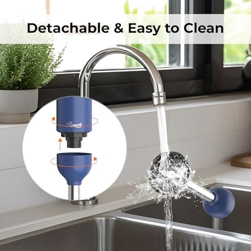 Rosewill 6-in-1 Multi-Speed Cordless Rechargeable Immersion Hand Blender, Heavy Duty Motor - Stick Blender, Beaker, Whisk, Chopper, Dual Beater, Milk Frother - For Smoothies, Baby Food, Soup - Blue 7