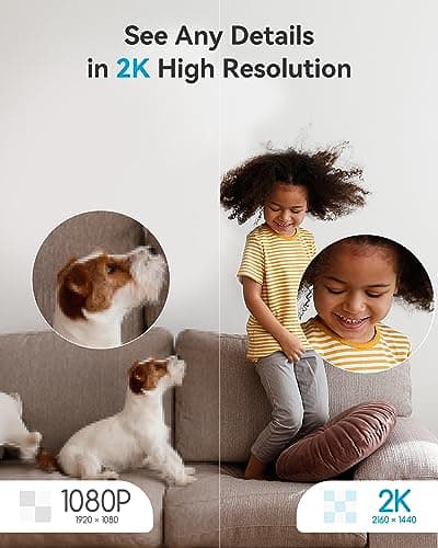 blurams Pet Camera 2K, Cameras for Home Security with One-Touch Call, Dog Camera w/Color Night Vision, Motion Tracking, Cloud & SD Card Storage (2.4GHz Wi-Fi) 5