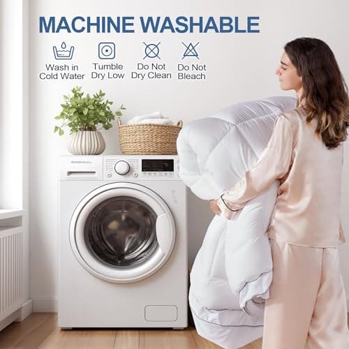 Eiayeebil King Memory Foam Mattress Topper, 4 Inch Dual Layer Mattress Pad with Pillow Top Mattress Topper King Size Bed Cover, Support for Back Pain (White) 8