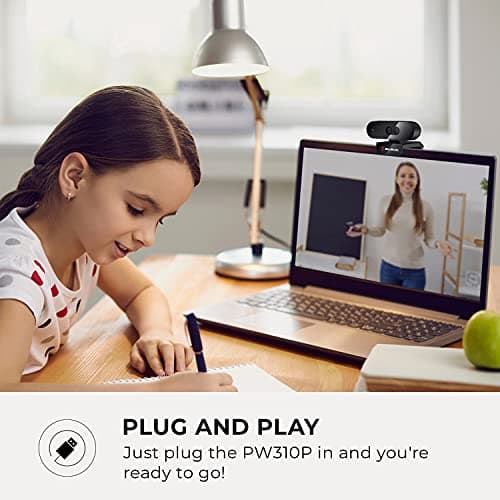 AVerMedia PW310P Webcam - Full 1080p 30fps HD Camera with Autofocus and Dual Stereo Microphones, Work from Home, Remote Learning - NDAA Compliant 8