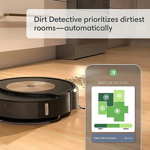 iRobot Roomba Combo j9+ Self-Emptying & Auto-Fill Robot Vacuum & Mop – Multi-Functional Base Refills Bin and Empties Itself, Vacuums and Mops Without Needing to Avoid Carpets, Avoids Obstacles​ 5