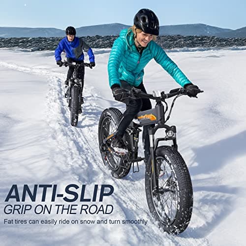 TotGuard Electric Bike,26" x4.0 Fat Tire Electric Bike with 1000W Peak Motor,48V 10.4Ah Removable Battery, 21.6MPH Foldable Mountain Ebike, Dual Shock Absorbers,21 Speed, UL 2849 & UL 2271 Certified 6