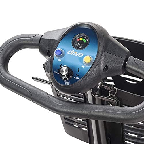 Drive Medical Phoenix LT 4 Wheel Mobility Scooter 350lb Weight Cap New Model, Red/Blue/Grey 5