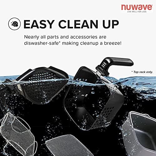 NUWAVE Brio 7-in-1 Air Fryer Oven, 7.25-Quart with One-Touch Digital Controls, Non-Stick Air Circulation Riser & Reversible Rack Included 5