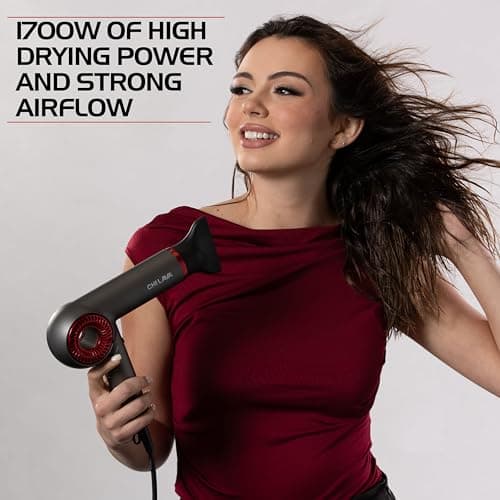 CHI Lava Brushless Motor Hair Dryer, Foldable Design, Faster, Quieter Drying, Reduces Frizz & Enhances Shine, Customizable Heat & Speed Settings 5