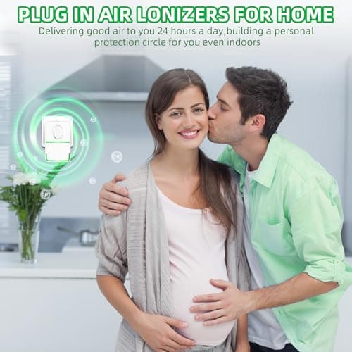 6Pack Plug in Air Purifier with Negative Ion Technology, Filterless Air Ionizers for Home, Quiet Air Freshener for Odors, Smoke, Dust Mites, Pets - for Bedroom, Office, Bathroom, Kitchen 5