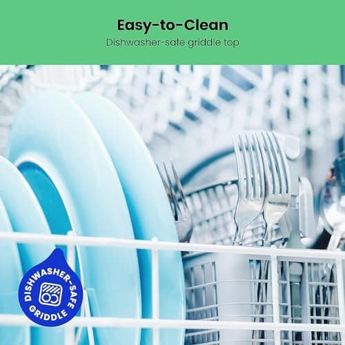 Chefman Electric Griddle with Removable Temperature Control, Immersible Flat Top Grill, Burger, Eggs, Pancake Griddle, Nonstick Easy Clean Cooking Surface, Slide Out Drip Tray, 10 x 16 Inch 6