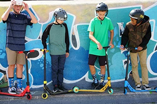 Arcade Pro Scooters - Stunt Scooter for Kids 8 Years and Up - Perfect for Beginners Boys and Girls - Best Trick Scooter for BMX Freestyle Tricks (Black/Black) 8