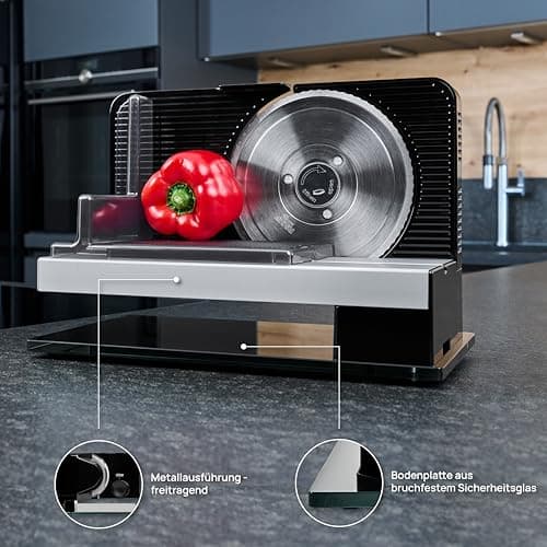 ritter sono 2 Electric All-Slicer and Bread Slicer Made of Metal with Eco Motor, Made in Germany, Black 5
