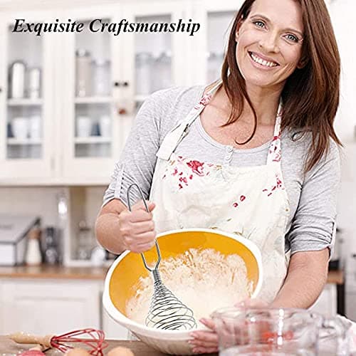 Stainless Steel Spring Coil Whisk Wire Whip Cream Egg Beater Gravy Cream Hand Mixer Kitchen Tool Accessories For Mixing, Blending, Beating, Stirring, Cooking 8