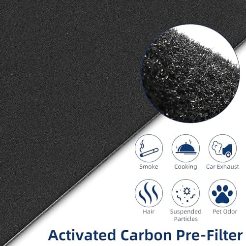 APPLIANCEMATES C545 Replacement Filter S for Winix C545 Air Purifier, Replace 1712-0096-00 2522-0058-002, 2 × H13 Ture HEPA Filters + 8 × Activated Carbon Filters 6