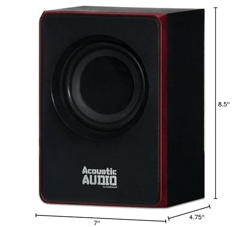 Acoustic Audio by Goldwood 2.1 Bluetooth Speaker System 2.1-Channel Home Theater Speaker System, Black (AA2103) 7