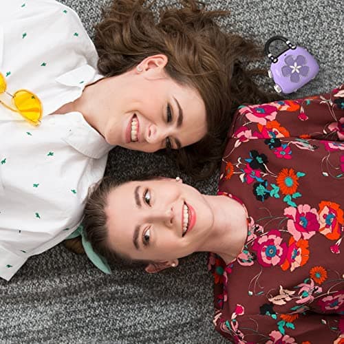 DOSS Candy 2-in-1 Mini Bluetooth Speaker & Cute Bag Charm with Loud Sound, Ideal Stocking Stuffer for Women, Girlfriend, Wife, BFF, Teen Girls, White Elephant Gift-Pink 8