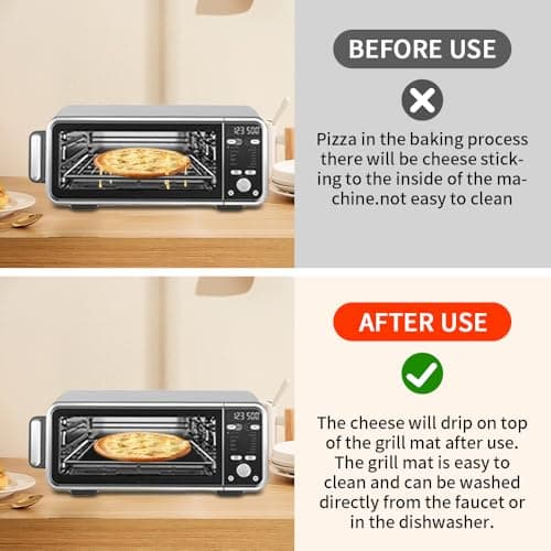 for Ninja Foodi Reusable Air Fryer Liners 12x12inch, 3x Air Fryer Liners+3x Mesh Sheets, Baking/Grill/Microwave, 450°F Square Oven Liners for Ninja SP101/SP201/SP301/SP351 Air Fryer Accessory 8