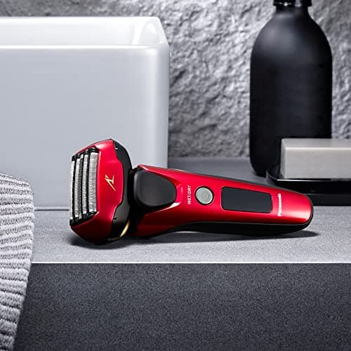 Panasonic ARC5 Electric Razor for Men Face, Wet & Dry Shavers for Men with Foil Shaver, Pop-up Trimmer, Ultra-Fast 5-Blade, Smart Shave Sensor, 16D Flexible Pivoting Head - ES-ALV6HR (Red) 12