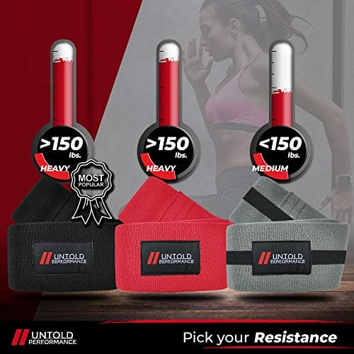Untold Performance Heavy Resistance Bands - Hip Bands for Working Out, Premium Exercise Bands Resistance, Durable Resistance Bands for Strength, Flexibility & Glute Workouts (Black - Heavy, 1) 6