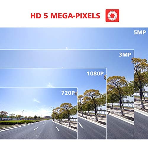 BOAVISION 5MP PTZ WiFi Camera, HD Outdoor Wireless IP Camera, Pan Tilt 5X Optical Zoom, Two Way Audio, 196ft Full Color Night Vision, Dome Security Cameras CamHipro Protocol 5