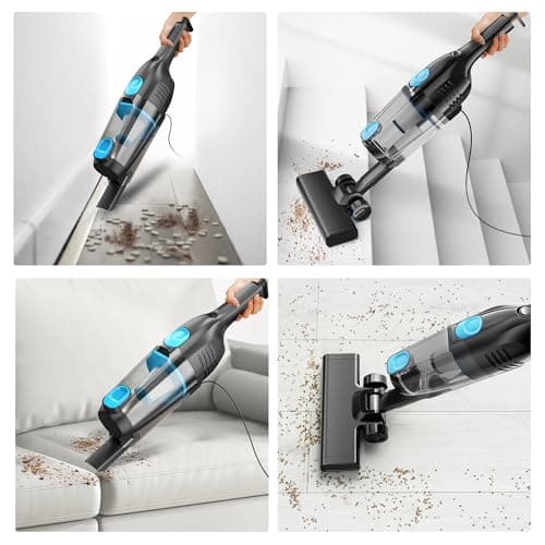Vazone R6X Corded Stick Vacuum Cleaners for Home, 20Kpa Powerful Suction Stick Vacuum with 16Ft Cord, 2 in 1 Lightweight Handheld Vacuum Cleaner for Hardwood Floor Pet Hair 7