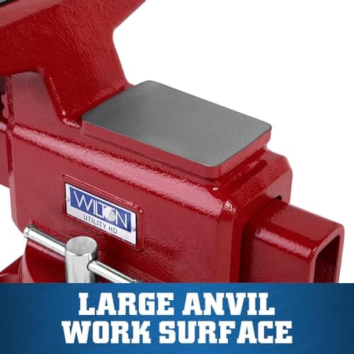 Wilton Utility HD Bench Vise, 8" Jaw Width, 8-1/2" Jaw Opening, 4-1/2" Throat (Model 648UHD) 7