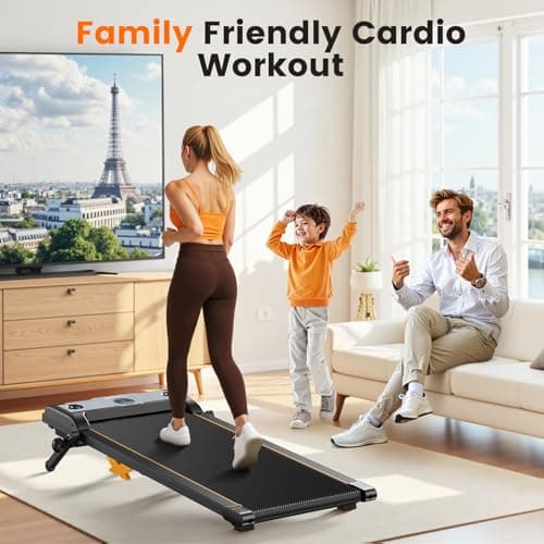 Servfit Walking Pad with Incline, 3 in 1 Under Desk Treadmills for Home, 265 Lbs Capacity Portable Walking Treadmill with Remote Control, LED Display, Hidden Safety Switch 7