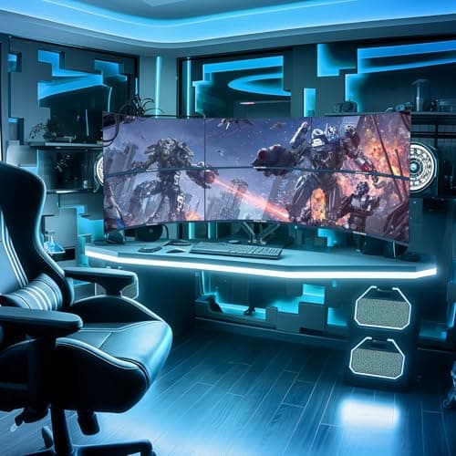 Great voell 34 Inch Curved Gaming Monitor, UWQHD 3440x1440, 144Hz, 1ms & FreeSync Ensure Buttery-Smooth, Tear-Free Gameplay on The Immersive 1500R Curved Display. 7