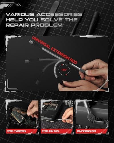 VMAN 128 in 1 Electronics Precision Screwdriver Set, Professional Magnetic Repair Tool Kit with 122 Bits for Computer, PC, iPhone, Laptop, Game Console, Watch, Xbox, PS5, MacBook, Ring Doorbell 5