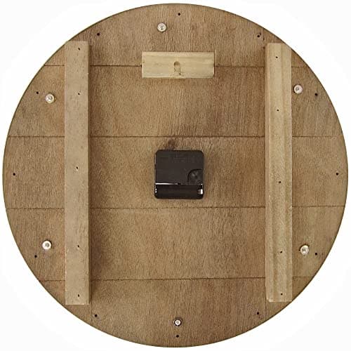 FirsTime & Co. Multicolor Shabby Pallet Wall Clock, Vintage Decor for Living Room, Home Office, Round, Wood, Farmhouse, 16 inches 5