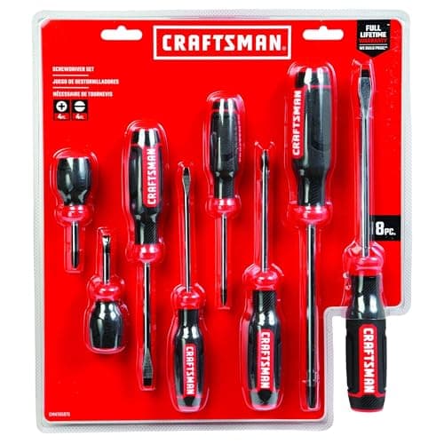 CRAFTSMAN Screwdriver Set, Bi-Material, 8 Piece Set (CMHT65075N) 6